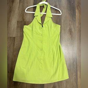 Shein Green Button Up Dress - Size XL